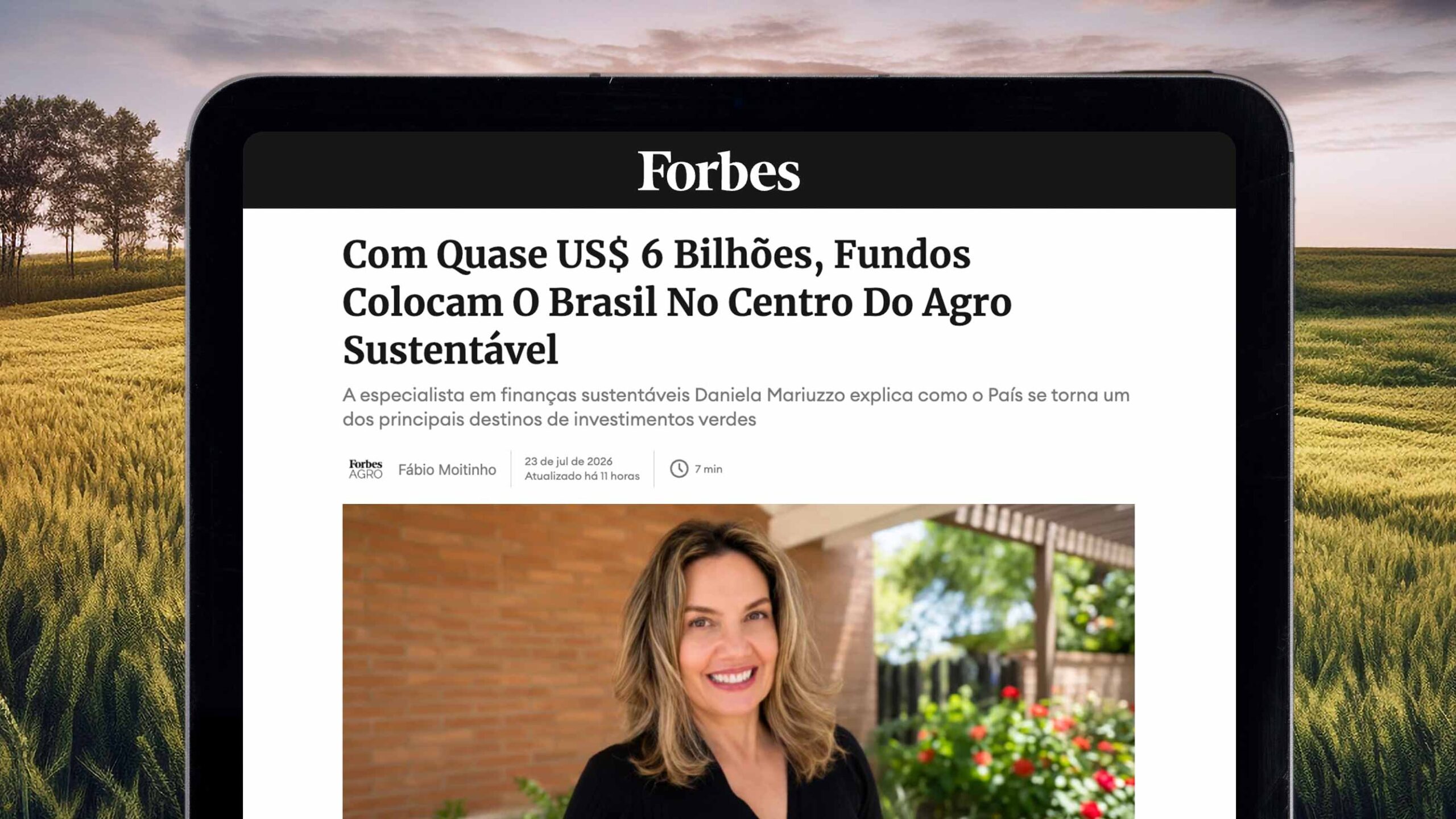 Matéria da Forbes sobre investimentos no agro sustentável brasileiro destaca o papel da Produzindo Certo Matéria da Forbes sobre investimentos no agro sustentável brasileiro destaca o papel da Produzindo Certo